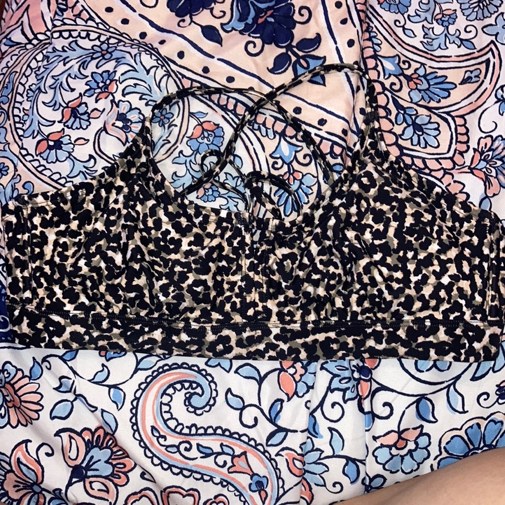 Cheetah print bikini top